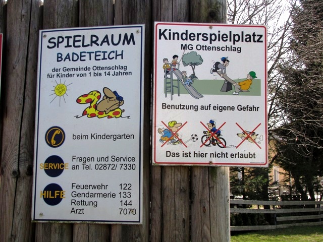 Kinderspielplatz Ottenschlag Unterer Ortsteich
